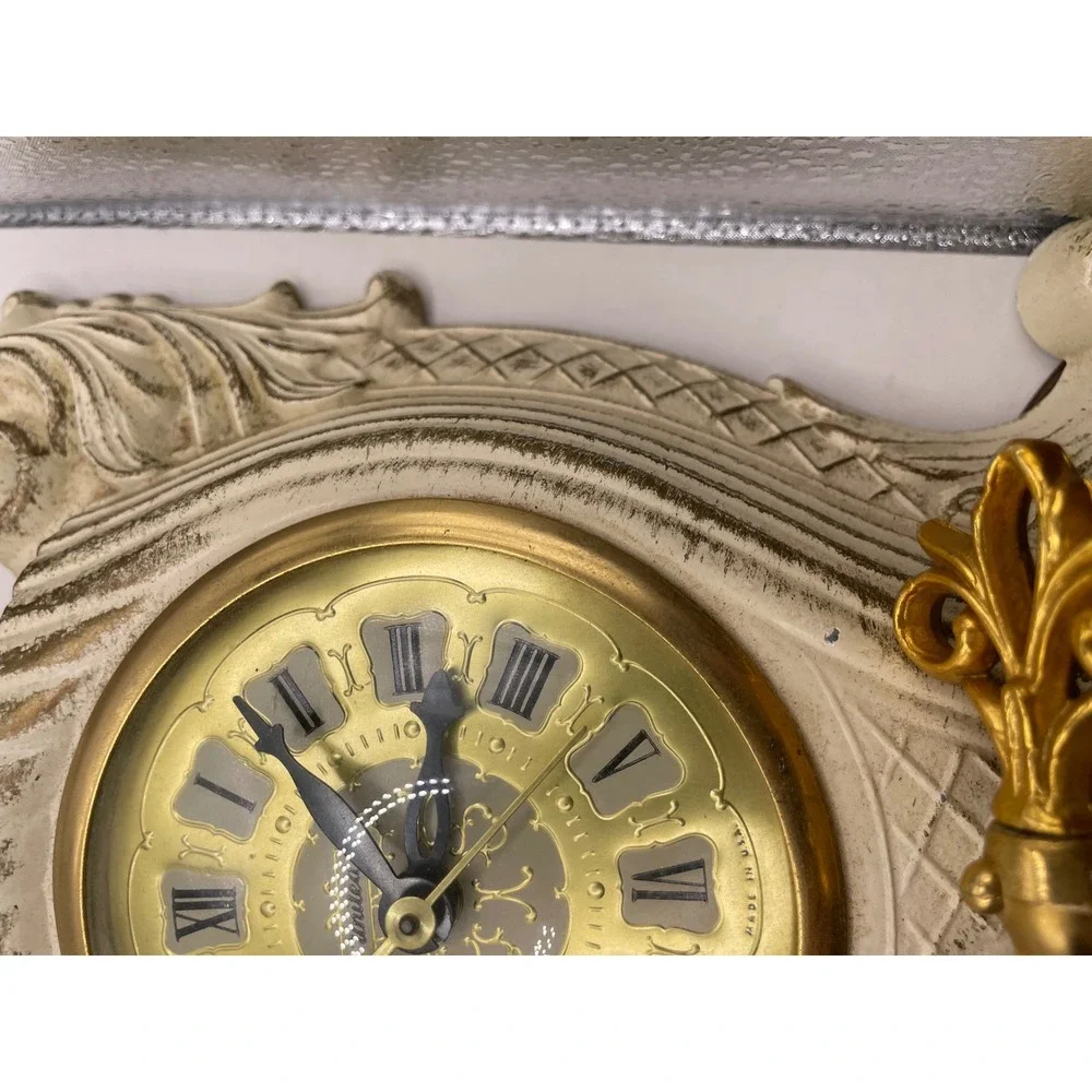 Vintage United Clock Corp‎ Model 706 Electric Wall Clock Works Brooklyn NY